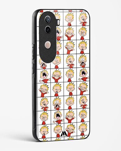 Calvin Making Faces Glass Case Phone Cover (Vivo)