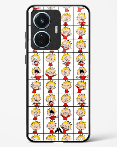 Calvin Making Faces Glass Case Phone Cover (Vivo)
