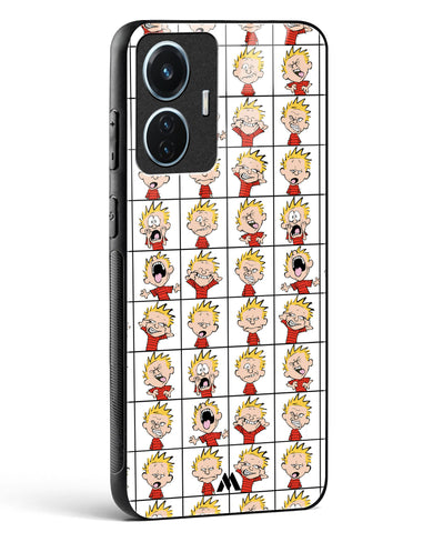 Calvin Making Faces Glass Case Phone Cover (Vivo)