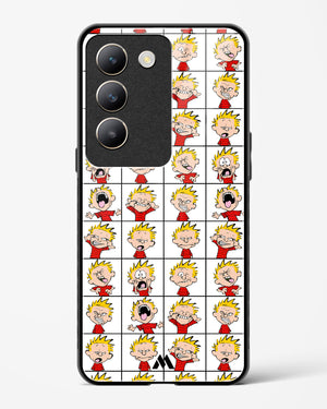 Calvin Making Faces Glass Case Phone Cover (Vivo)