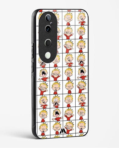 Calvin Making Faces Glass Case Phone Cover (Vivo)