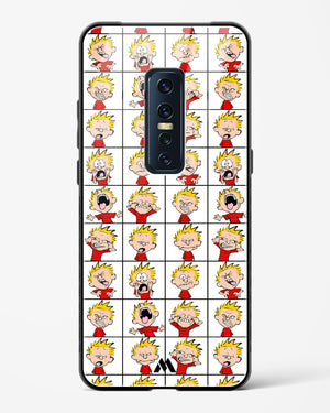 Calvin Making Faces Glass Case Phone Cover (Vivo)