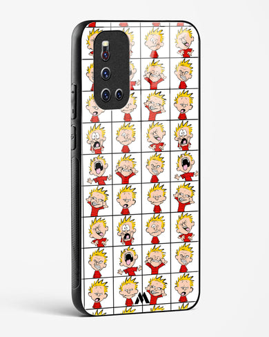 Calvin Making Faces Glass Case Phone Cover-(Vivo)