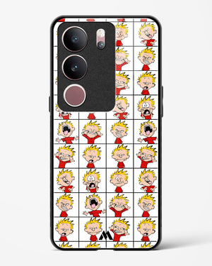 Calvin Making Faces Glass Case Phone Cover (Vivo)