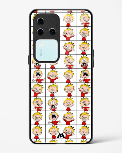 Calvin Making Faces Glass Case Phone Cover (Vivo)