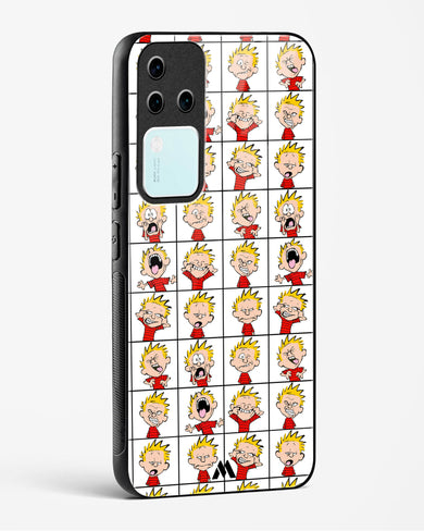 Calvin Making Faces Glass Case Phone Cover (Vivo)