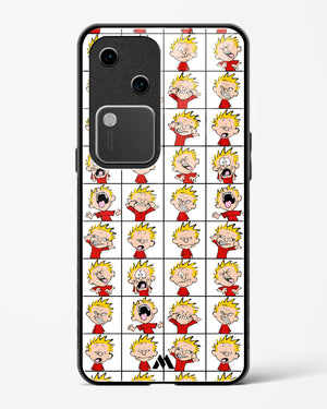 Calvin Making Faces Glass Case Phone Cover (Vivo)