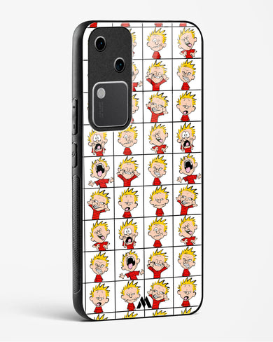 Calvin Making Faces Glass Case Phone Cover (Vivo)