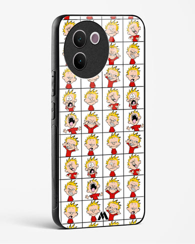 Calvin Making Faces Glass Case Phone Cover (Vivo)