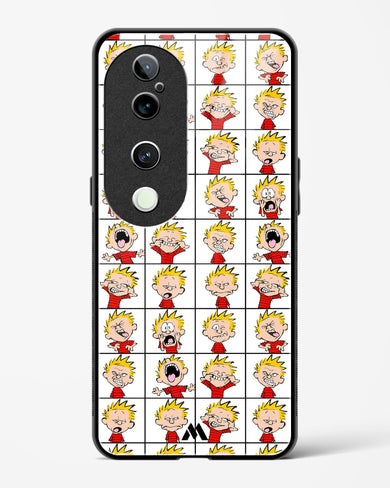 Calvin Making Faces Glass Case Phone Cover (Vivo)