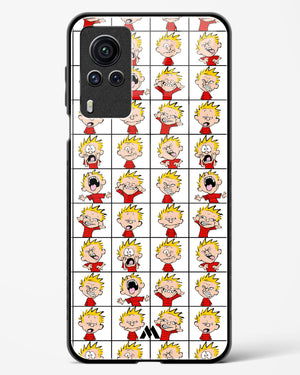 Calvin Making Faces Glass Case Phone Cover-(Vivo)