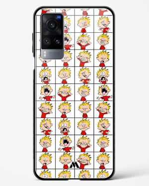 Calvin Making Faces Glass Case Phone Cover-(Vivo)