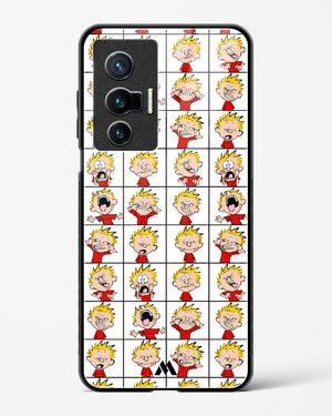 Calvin Making Faces Glass Case Phone Cover-(Vivo)