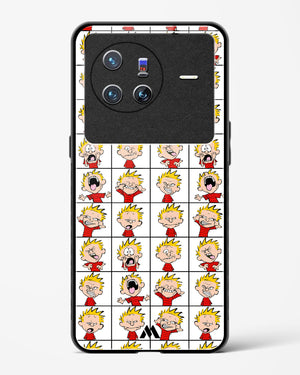 Calvin Making Faces Glass Case Phone Cover-(Vivo)