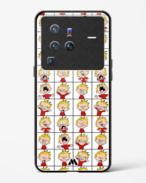 Calvin Making Faces Glass Case Phone Cover (Vivo)