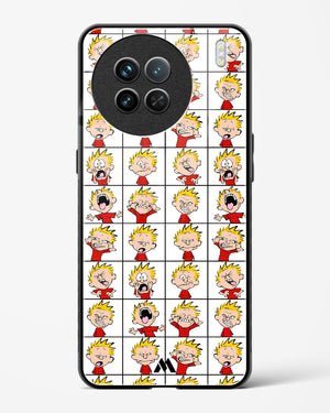 Calvin Making Faces Glass Case Phone Cover-(Vivo)