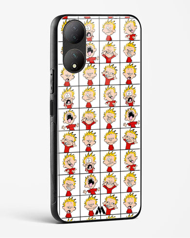 Calvin Making Faces Glass Case Phone Cover-(Vivo)