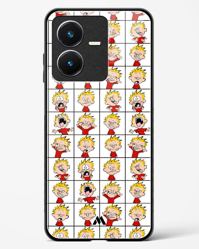 Calvin Making Faces Glass Case Phone Cover-(Vivo)