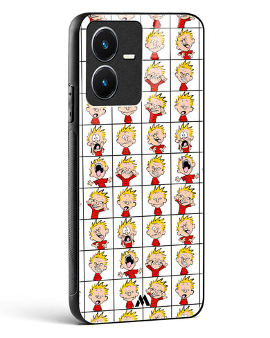 Calvin Making Faces Glass Case Phone Cover-(Vivo)