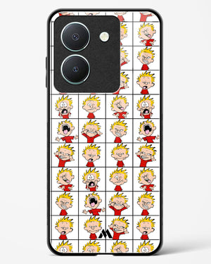 Calvin Making Faces Glass Case Phone Cover-(Vivo)