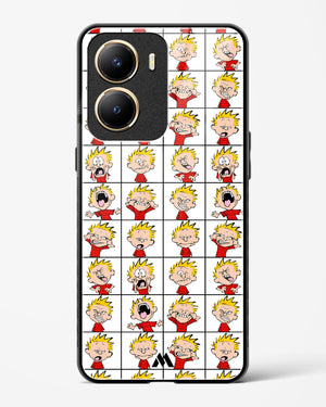 Calvin Making Faces Glass Case Phone Cover-(Vivo)