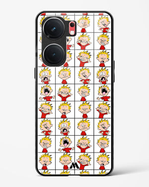 Calvin Making Faces Glass Case Phone Cover (Vivo)