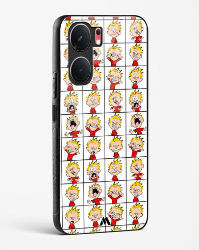 Calvin Making Faces Glass Case Phone Cover (Vivo)