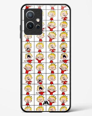 Calvin Making Faces Glass Case Phone Cover-(Vivo)