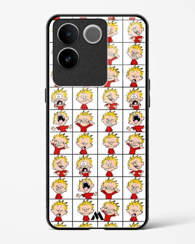 Calvin Making Faces Glass Case Phone Cover-(Vivo)