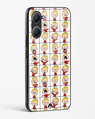 Calvin Making Faces Glass Case Phone Cover (Vivo)