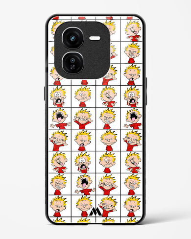 Calvin Making Faces Glass Case Phone Cover (Vivo)