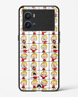 Calvin Making Faces Glass Case Phone Cover-(Vivo)