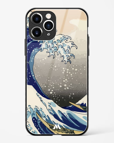 The Great Wave At Kanagawa Glass Case Phone Cover (Apple)