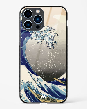 The Great Wave At Kanagawa Glass Case Phone Cover (Apple)