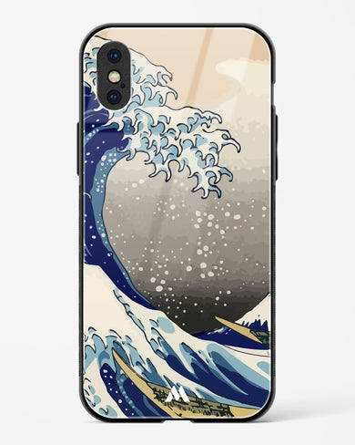 The Great Wave At Kanagawa Glass Case Phone Cover (Apple)