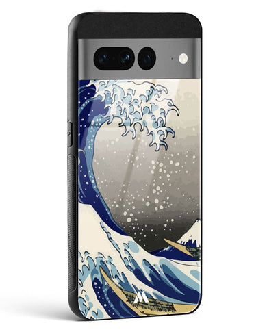 The Great Wave At Kanagawa Glass Case Phone Cover (Google)