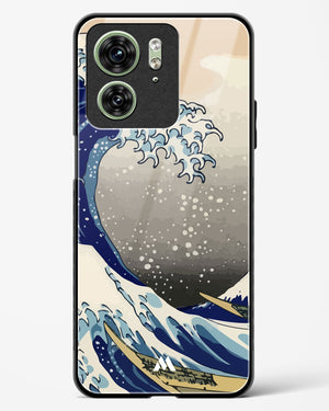 The Great Wave At Kanagawa Glass Case Phone Cover (Motorola)