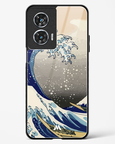 The Great Wave At Kanagawa Glass Case Phone Cover (Motorola)