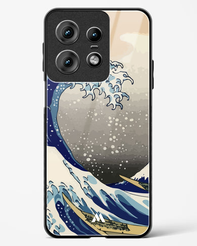 The Great Wave At Kanagawa Glass Case Phone Cover (Motorola)