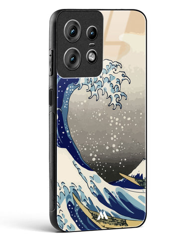 The Great Wave At Kanagawa Glass Case Phone Cover (Motorola)