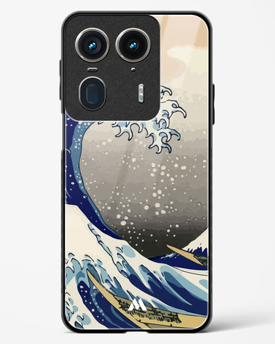 The Great Wave At Kanagawa Glass Case Phone Cover (Motorola)