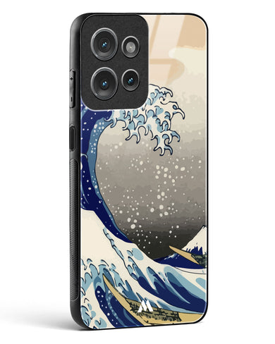 The Great Wave At Kanagawa Glass Case Phone Cover (Motorola)