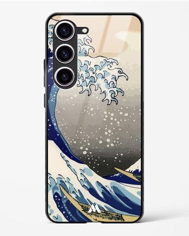 The Great Wave At Kanagawa Glass Case Phone Cover-(Samsung)