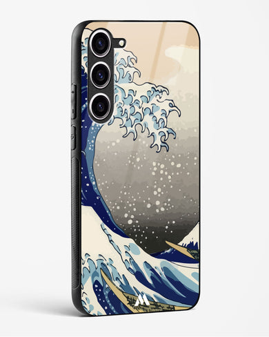 The Great Wave At Kanagawa Glass Case Phone Cover-(Samsung)