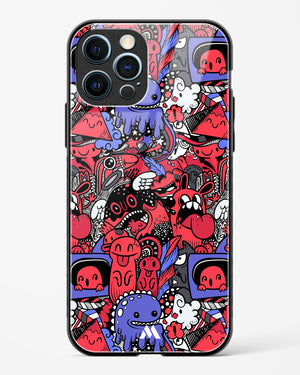 Monster Doodles Glass Case Phone Cover (Apple)