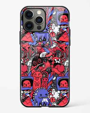 Monster Doodles Glass Case Phone Cover (Apple)
