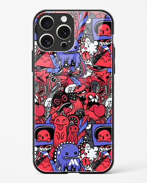 Monster Doodles Glass Case Phone Cover (Apple)