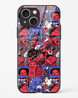 Monster Doodles Glass Case Phone Cover (Apple)