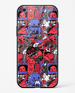 Monster Doodles Glass Case Phone Cover (Apple)