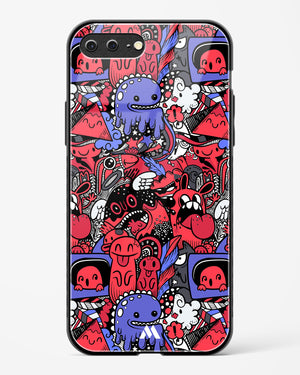 Monster Doodles Glass Case Phone Cover (Apple)